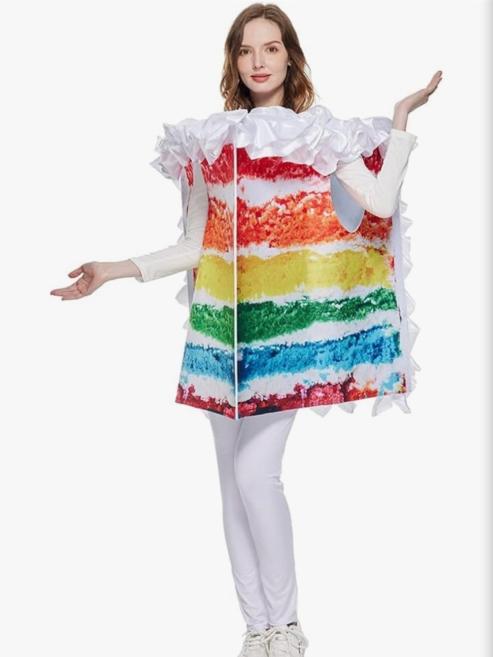 Rainbow Layered Cake Novelty Women's Costume